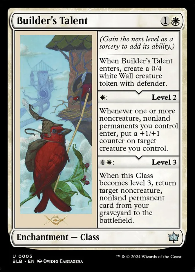 2024 Bloomburrow Builder's Talent [Foil] uncommon #5 uncommon card image