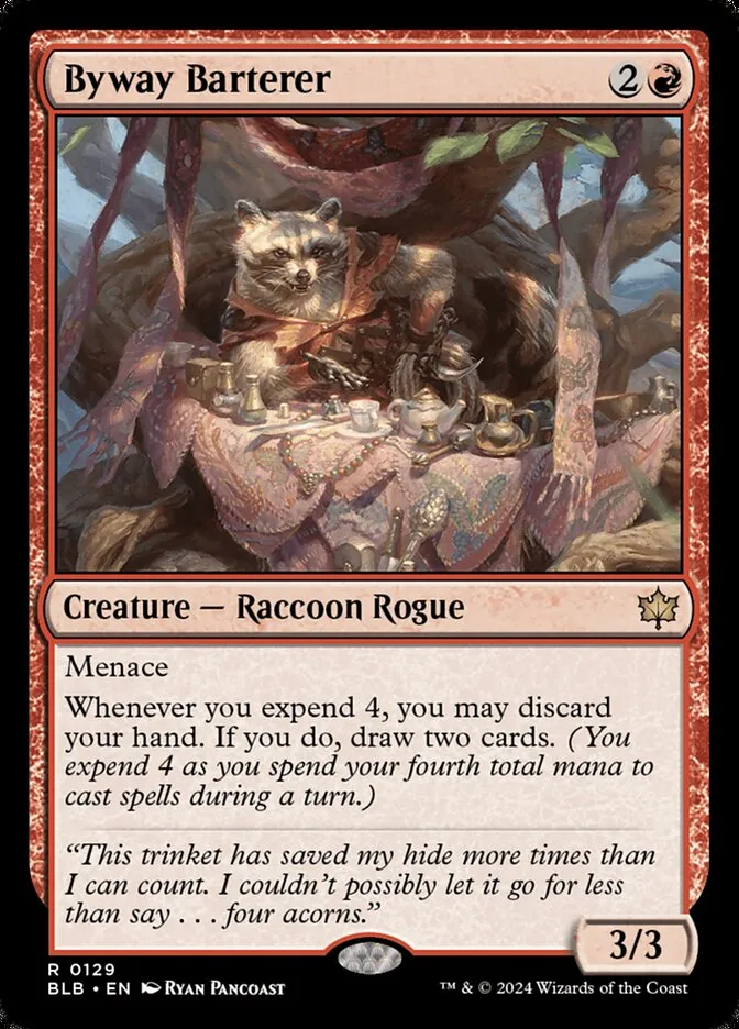 2024 Bloomburrow Byway Barterer rare #129 rare card image