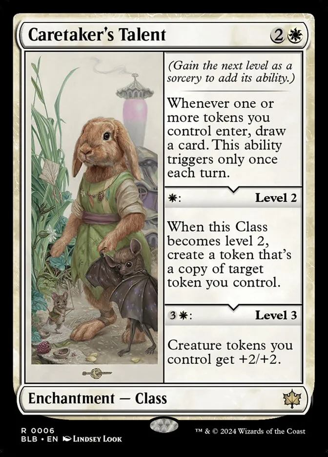 2024 Bloomburrow Caretaker's Talent [Foil] rare #6 rare card image