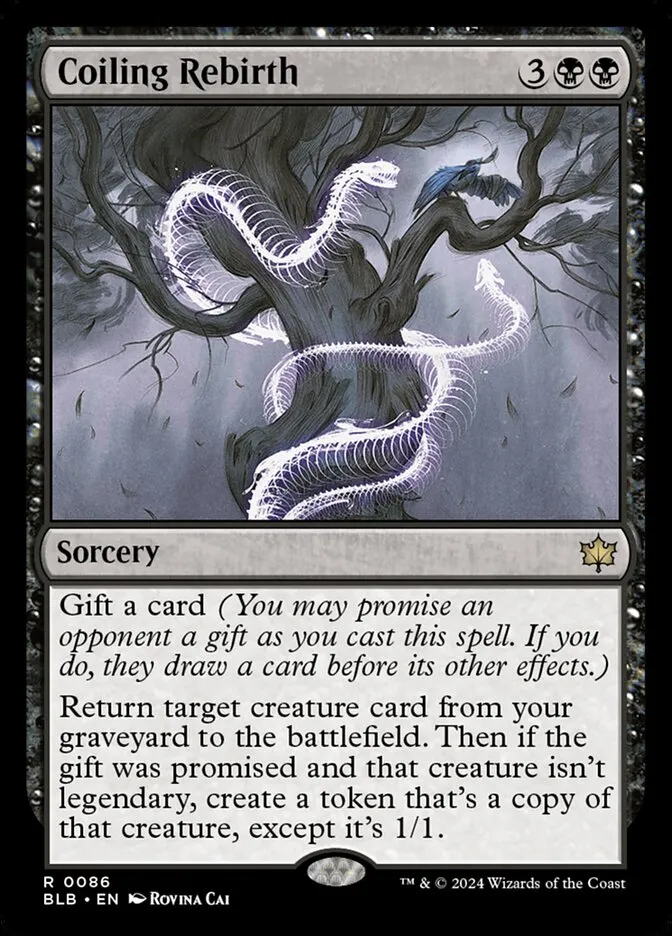 2024 Bloomburrow Coiling Rebirth #86 rare card image