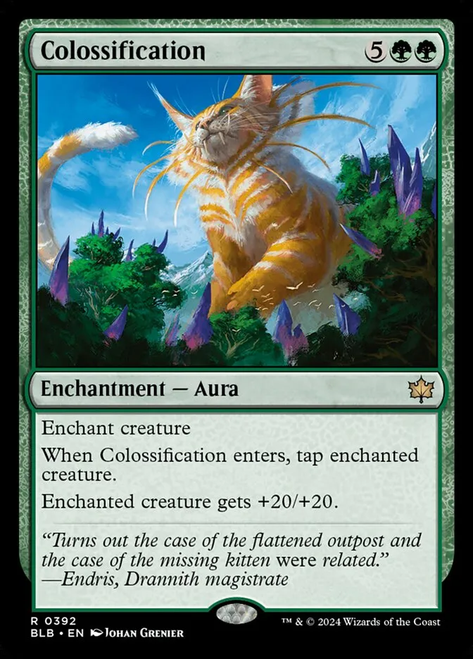 2024 Bloomburrow Colossification rare #392 rare card image