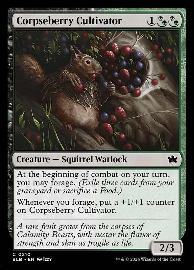 2024 Bloomburrow Corpseberry Cultivator #210 common card image