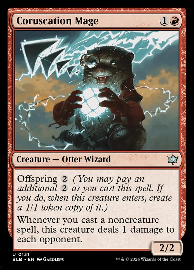 2024 Bloomburrow Coruscation Mage uncommon #131 uncommon card image