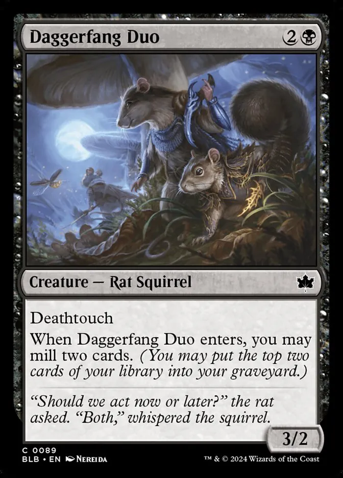 2024 Bloomburrow Daggerfang Duo common #89 common card image