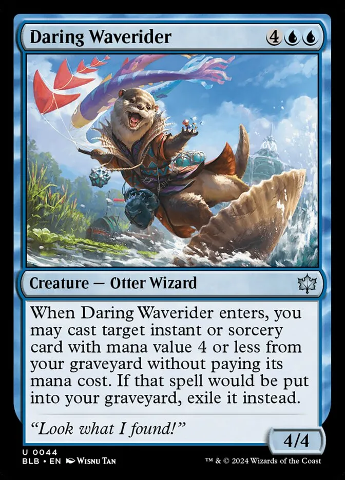 2024 Bloomburrow Daring Waverider [Foil] uncommon #44 uncommon card image