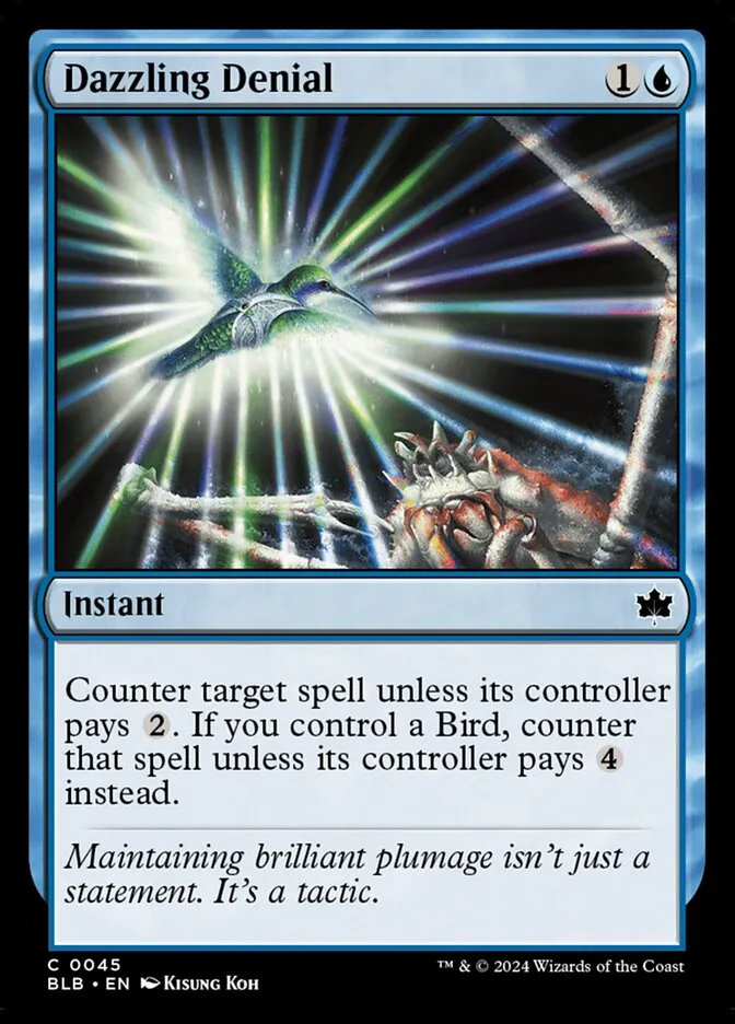 2024 Bloomburrow Dazzling Denial [Foil] common #45 common card image
