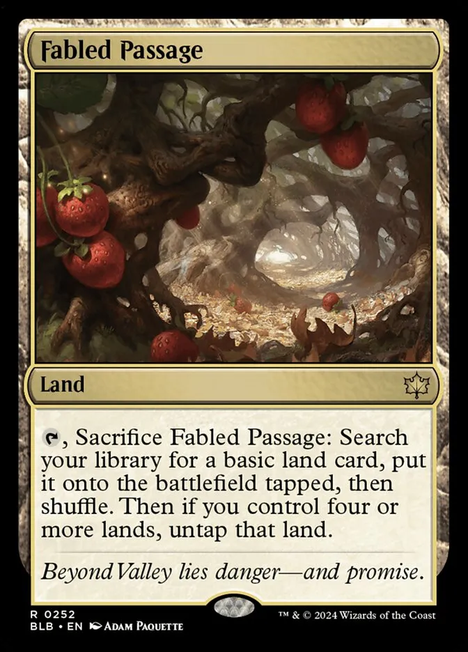 2024 Bloomburrow Fabled Passage #252 rare card image
