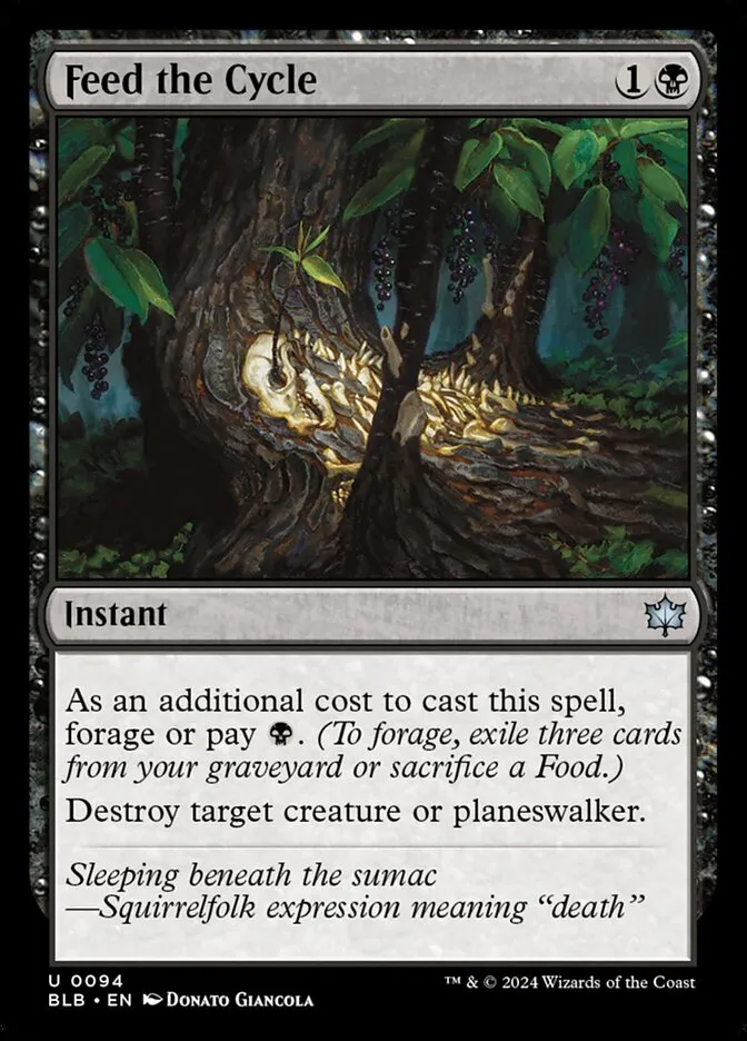 2024 Bloomburrow Feed the Cycle uncommon #94 uncommon card image