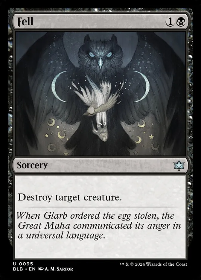 2024 Bloomburrow Fell #95 uncommon card image