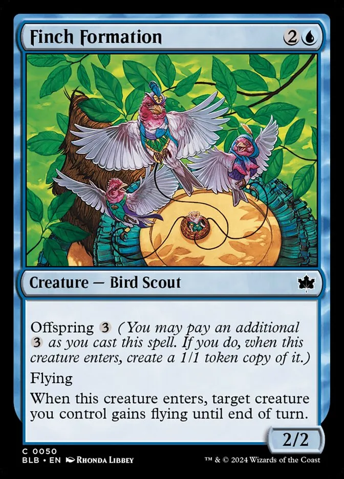 2024 Bloomburrow Finch Formation [Foil] common #50 common card image
