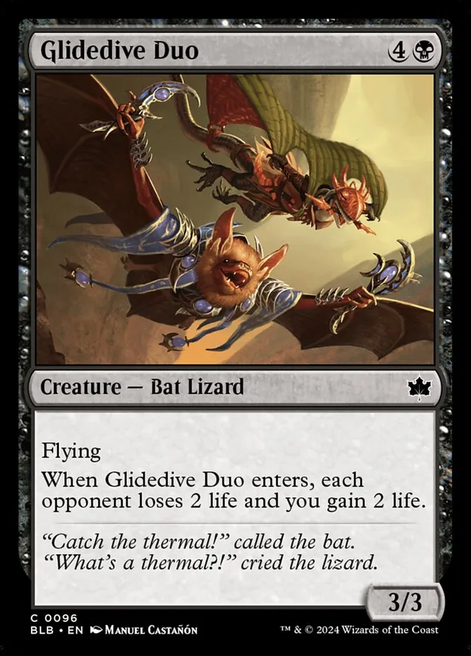 2024 Bloomburrow Glidedive Duo common #96 common card image