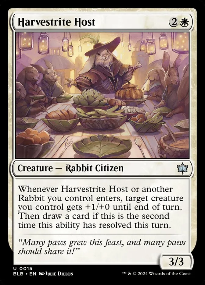 2024 Bloomburrow Harvestrite Host [Foil] uncommon #15 uncommon card image