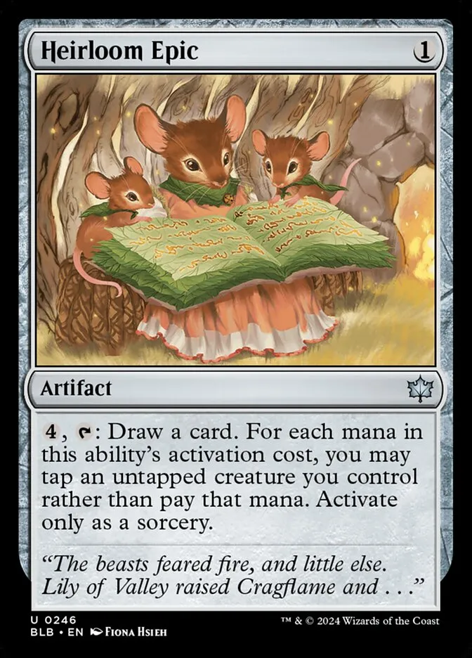2024 Bloomburrow Heirloom Epic #246 uncommon card image