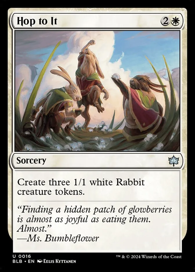 2024 Bloomburrow Hop to It [Foil] uncommon #16 uncommon card image