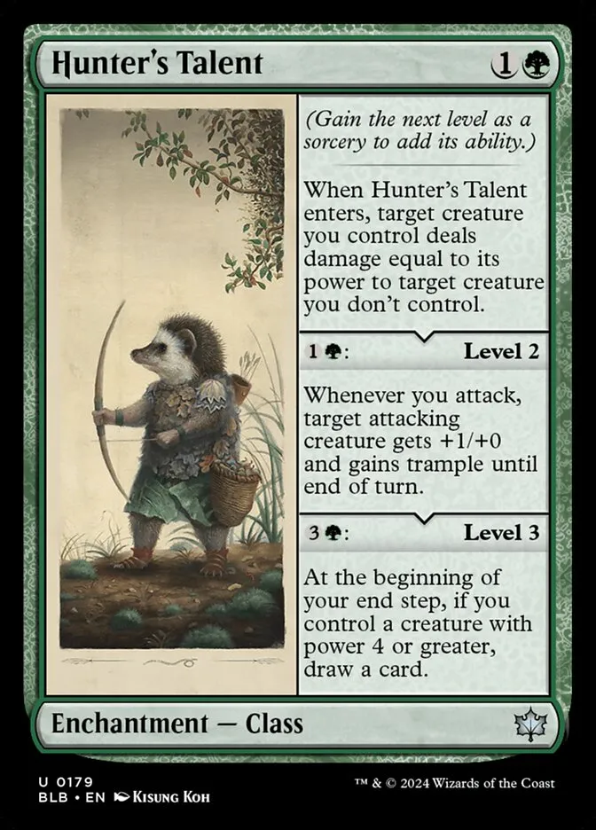 2024 Bloomburrow Hunter's Talent #179 uncommon card image
