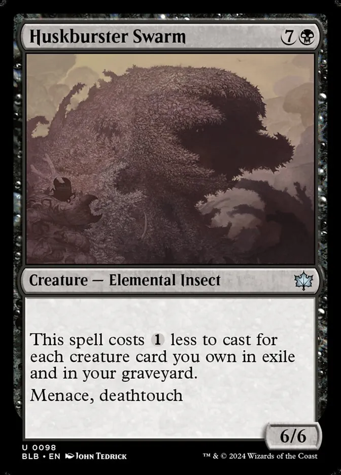2024 Bloomburrow Huskburster Swarm #98 uncommon card image