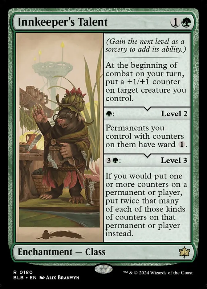 2024 Bloomburrow Innkeeper's Talent rare #180 rare card image