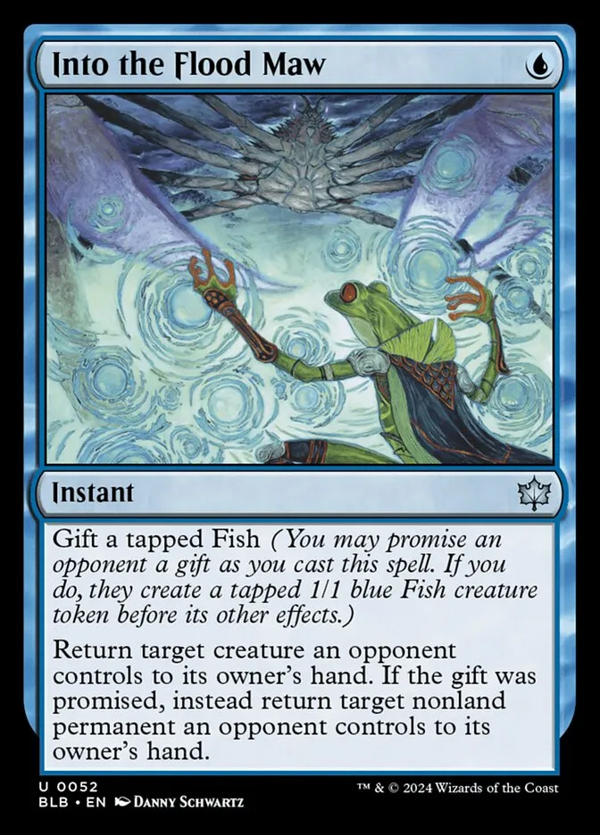 2024 Bloomburrow Into the Flood Maw [Foil] uncommon #52 uncommon card image