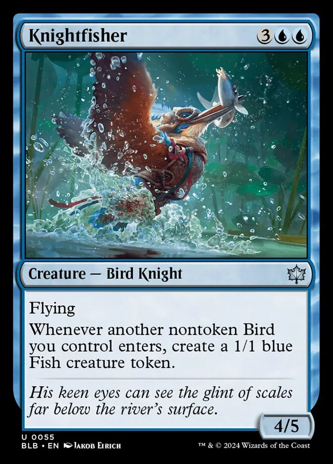 2024 Bloomburrow Knightfisher [Foil] uncommon #55 uncommon card image