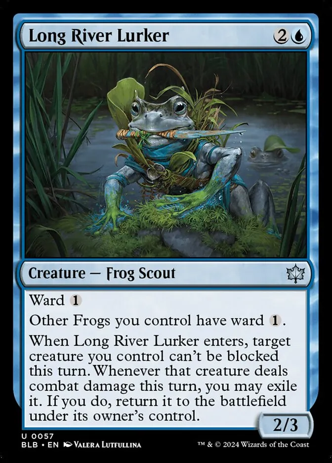 2024 Bloomburrow Long River Lurker [Foil] uncommon #57 uncommon card image