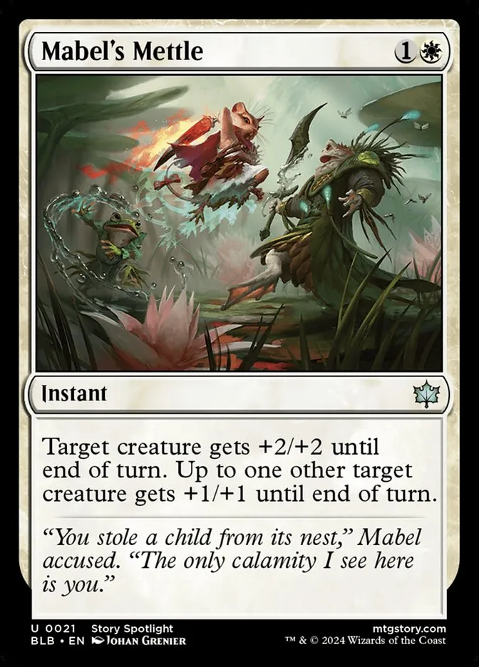 2024 Bloomburrow Mabel's Mettle [Foil] uncommon #21 uncommon card image