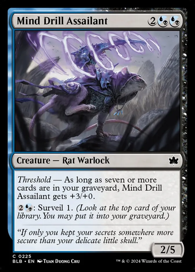2024 Bloomburrow Mind Drill Assailant common #225 common card image
