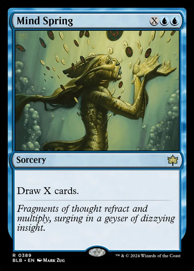2024 Bloomburrow Mind Spring #389 rare card image