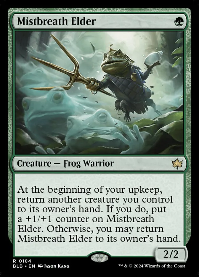 2024 Bloomburrow Mistbreath Elder #184 rare card image