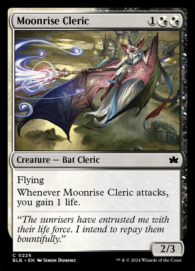 2024 Bloomburrow Moonrise Cleric #226 common card image