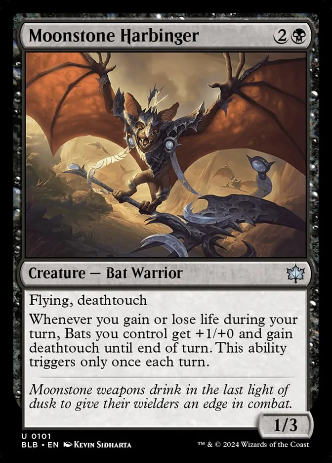 2024 Bloomburrow Moonstone Harbinger uncommon #101 uncommon card image