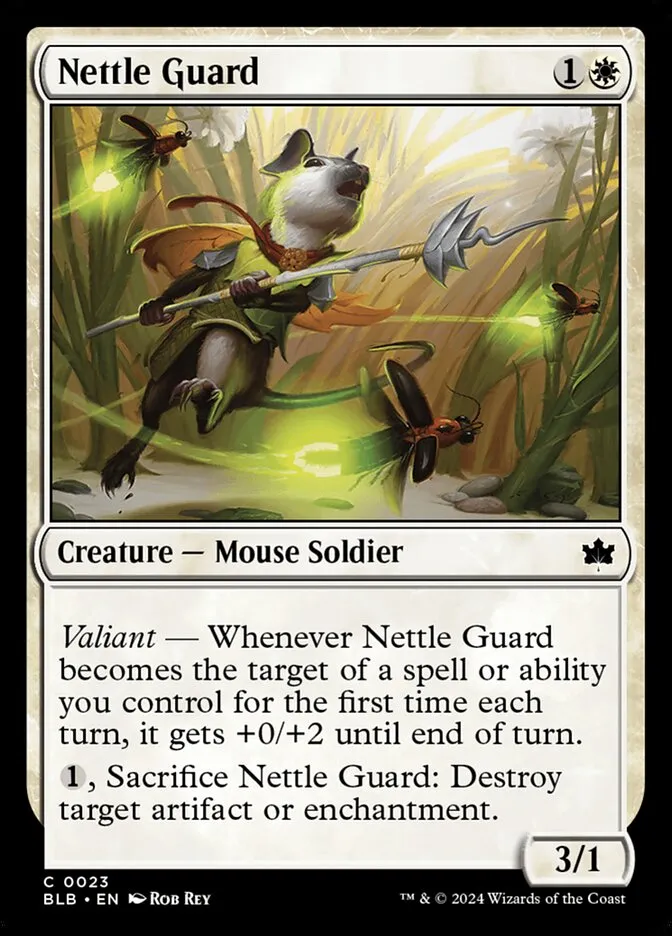 2024 Bloomburrow Nettle Guard [Foil] common #23 common card image