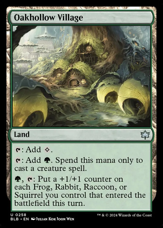 2024 Bloomburrow Oakhollow Village #258 uncommon card image
