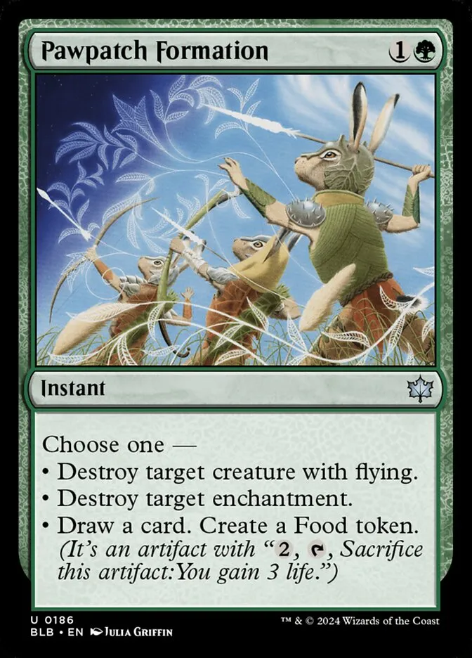 2024 Bloomburrow Pawpatch Formation uncommon #186 uncommon card image