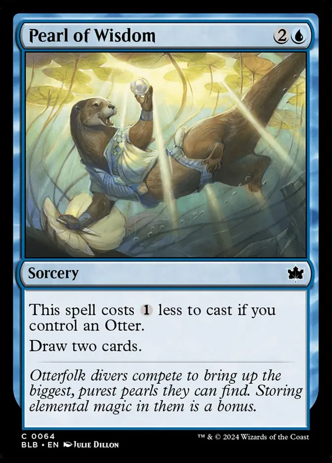 2024 Bloomburrow Pearl of Wisdom [Foil] common #64 common card image
