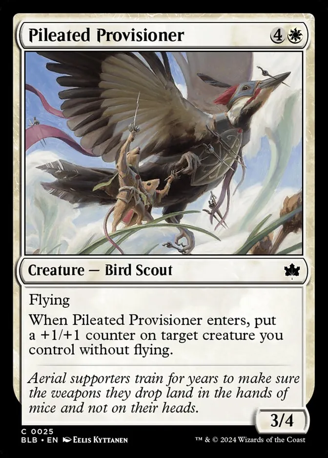 2024 Bloomburrow Pileated Provisioner [Foil] common #25 common card image