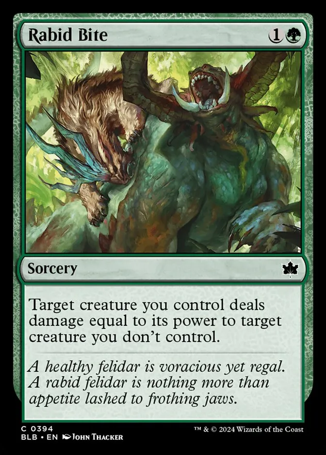 2024 Bloomburrow Rabid Bite common #394 common card image