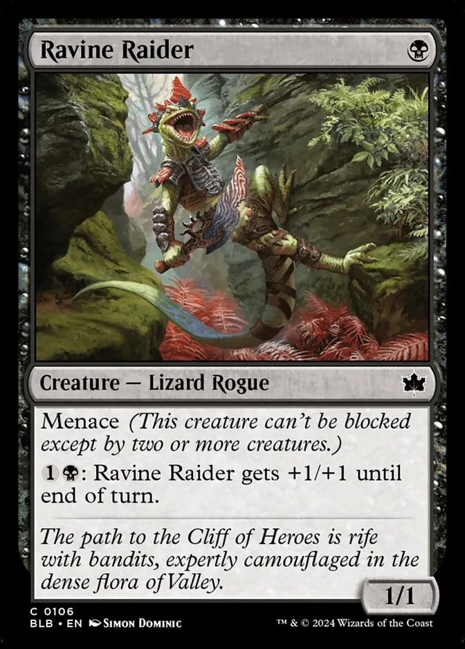 2024 Bloomburrow Ravine Raider #106 common card image