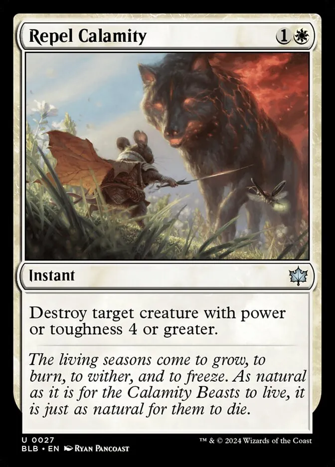 2024 Bloomburrow Repel Calamity [Foil] uncommon #27 uncommon card image