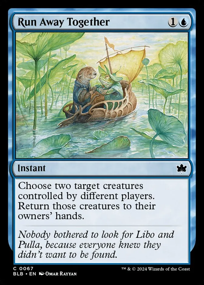 2024 Bloomburrow Run Away Together [Foil] common #67 common card image