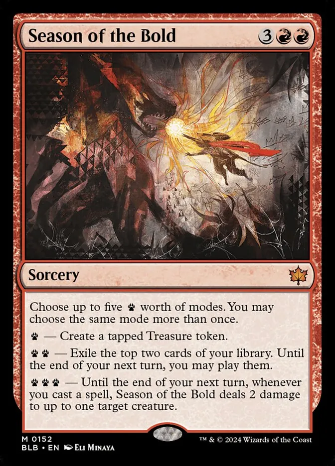 2024 Bloomburrow Season of the Bold mythic #152 mythic card image