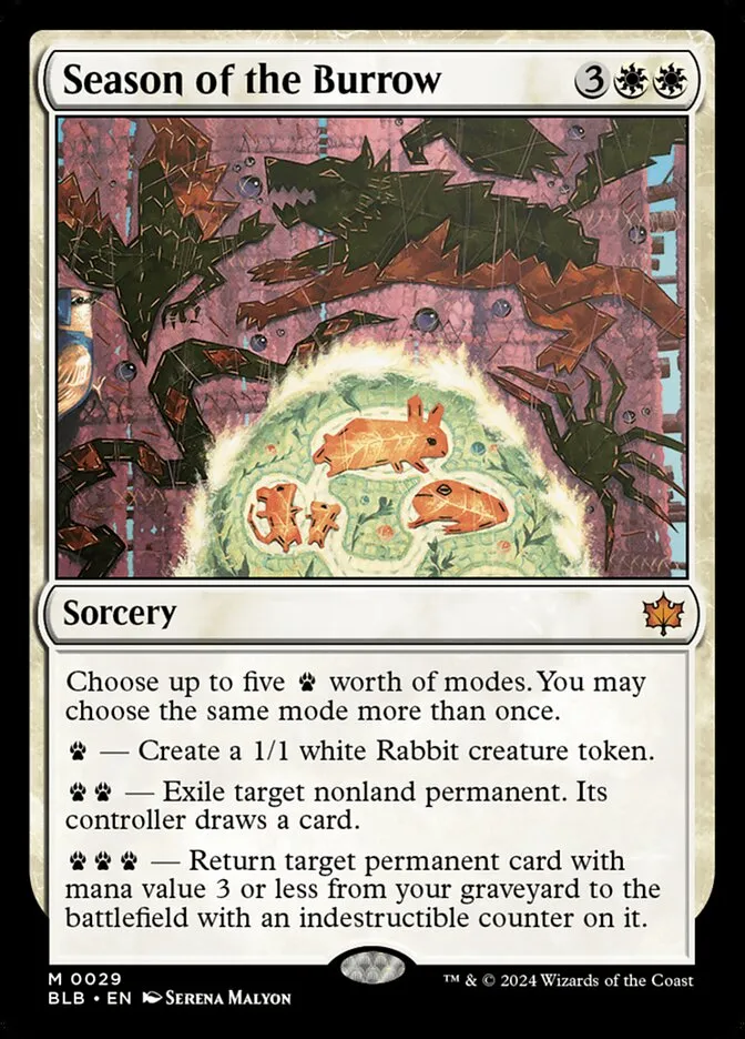 2024 Bloomburrow Season of the Burrow [Foil] mythic #29 mythic card image