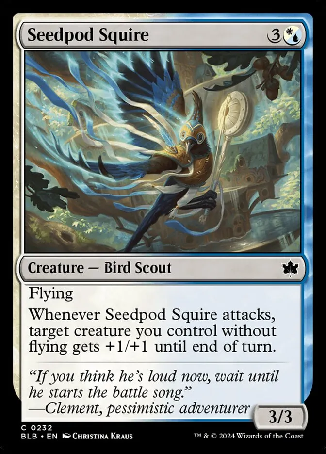 2024 Bloomburrow Seedpod Squire common #232 common card image