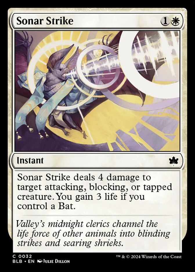 2024 Bloomburrow Sonar Strike [Foil] common #32 common card image