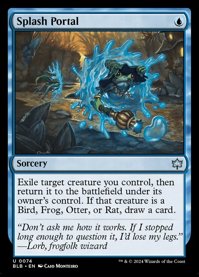 2024 Bloomburrow Splash Portal [Foil] uncommon #74 uncommon card image