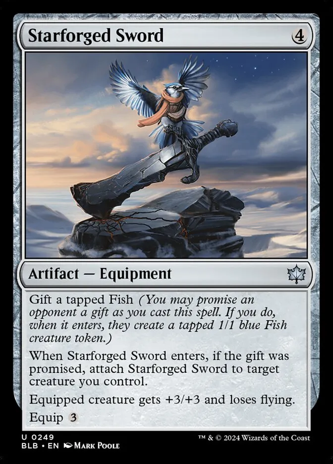 2024 Bloomburrow Starforged Sword #249 uncommon card image