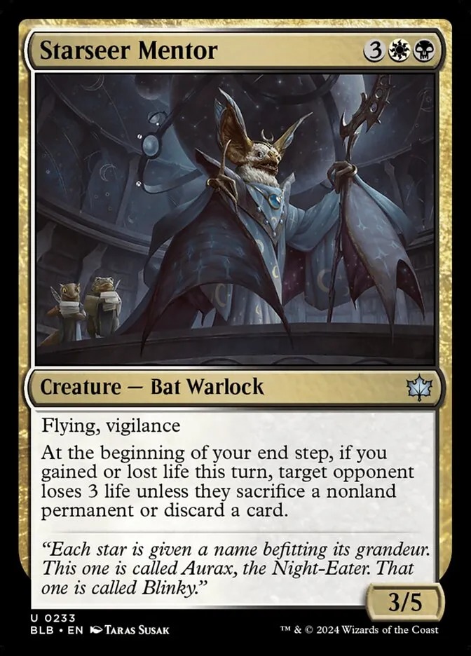 2024 Bloomburrow Starseer Mentor #233 uncommon card image