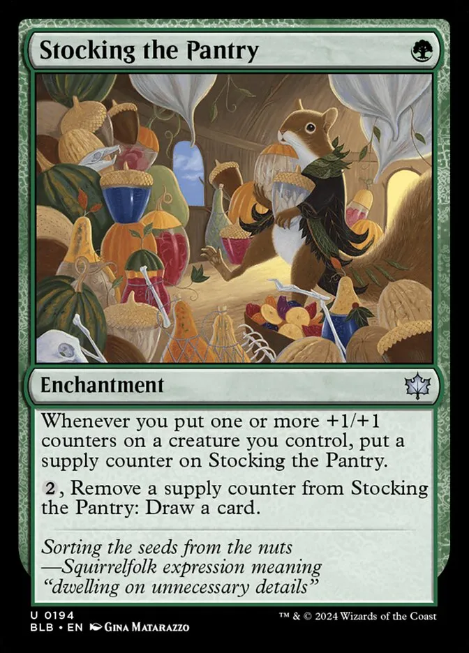 2024 Bloomburrow Stocking the Pantry #194 uncommon card image