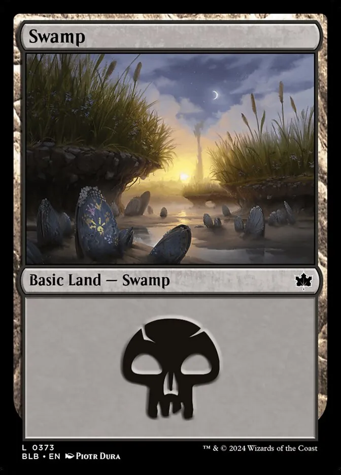 2024 Bloomburrow Swamp common #373 common card image