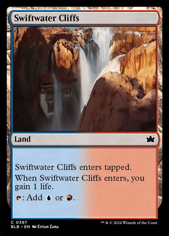 2024 Bloomburrow Swiftwater Cliffs common #397 common card image