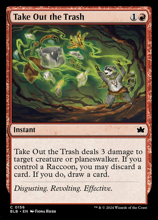 2024 Bloomburrow Take Out the Trash #156 common card image